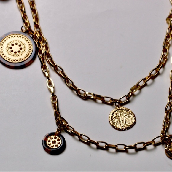 Elegant Gold Coin Pendant Necklace - Picture 9 of 11